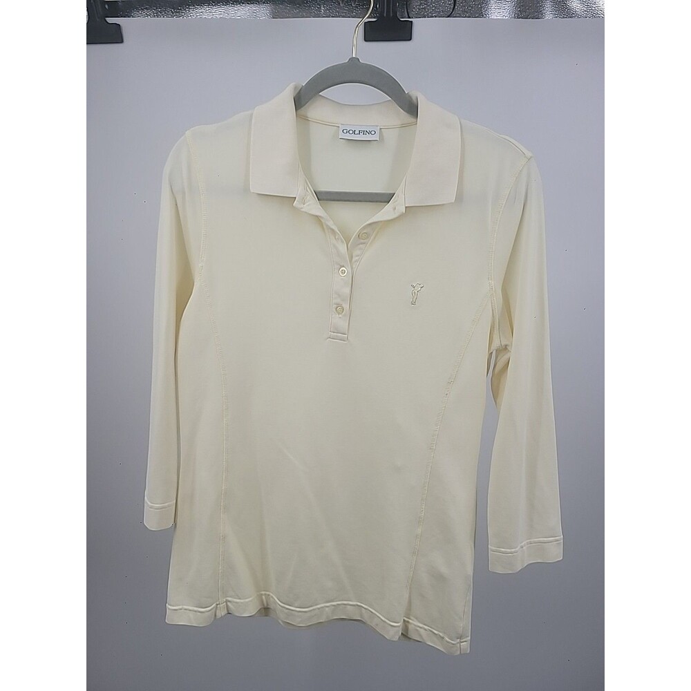 Golfino Pastel Yellow Top Sz 8 Active Sporty Golf Tennis